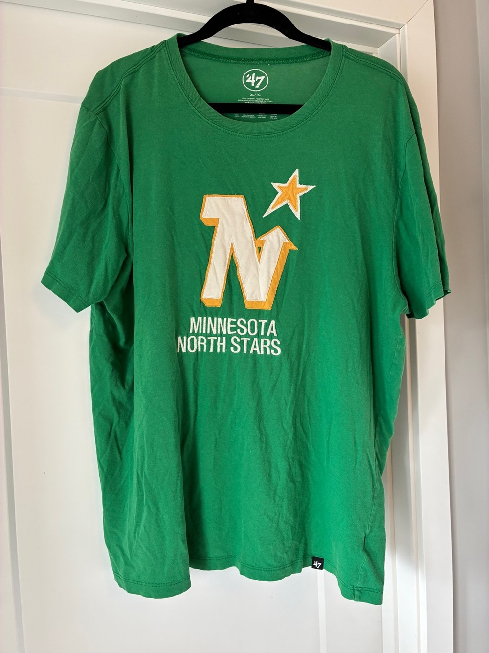 47 Minnesota North Stars Green Tee with White & Gold Logo
